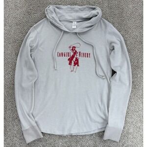 Alternative Apparel Sweater Hoodie Women XL Gray Cowgirl Winery Carmel Valley CA